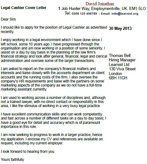 cover letter legal internship uk london