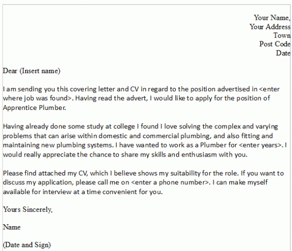 plumber cover letter people davidjoel co