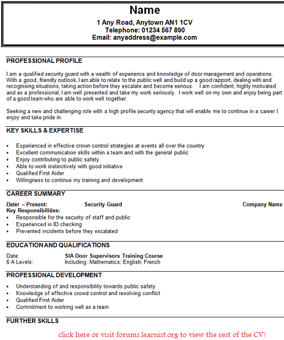 Sample manager resume security