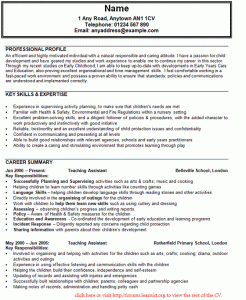 teaching assistant cv exa
