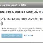 linkedin custom url