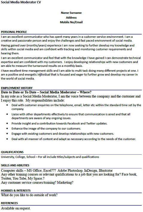 hobbies and interests for resume examples