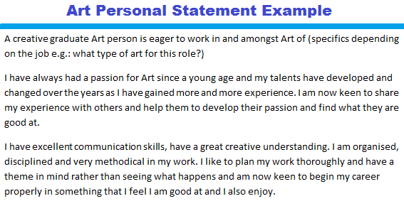 Personal statement examples | reed co uk