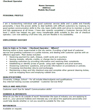 checkout operator resume