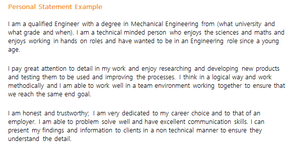 Best CV Personal Profile Examples
