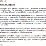 civil engineer cover letter example