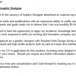 graphic designer cover letter example