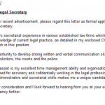 legal secretary cover letter example