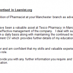 pharmacist cover letter example