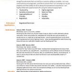 electrician cv example