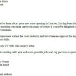 enquiry letter example for jobs