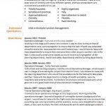 operations manager cv example