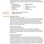 pharmacist cv example