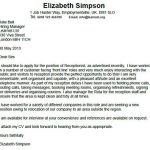 receptionist cover letter example