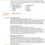 teaching assistant cv example