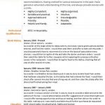 waitrer waitress cv example