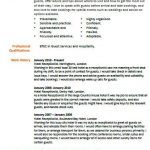 Hotel Receptionist cv example