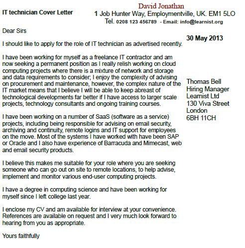 Technician Cover Letter Examples Outstanding Automotive Technician ...