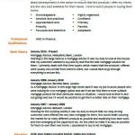 Mortgage Advisor cv example