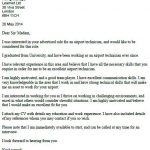 airport technician cover letter example