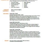 catering manager cv example