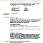 catering porter cv example