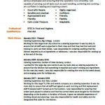 catering supervisor cv example