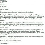 dentist cover letter example