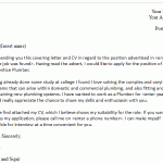 Apprentice Plumber Cover Letter Example