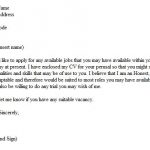 Speculative Cover Letter Example
