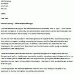 internal job relocation letter