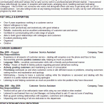 Customer Service Assistant cv example
