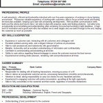 bank clerk cv example