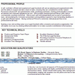 legal assistant cv example