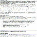 social media producer cv example