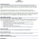 sales ledger executive cv example