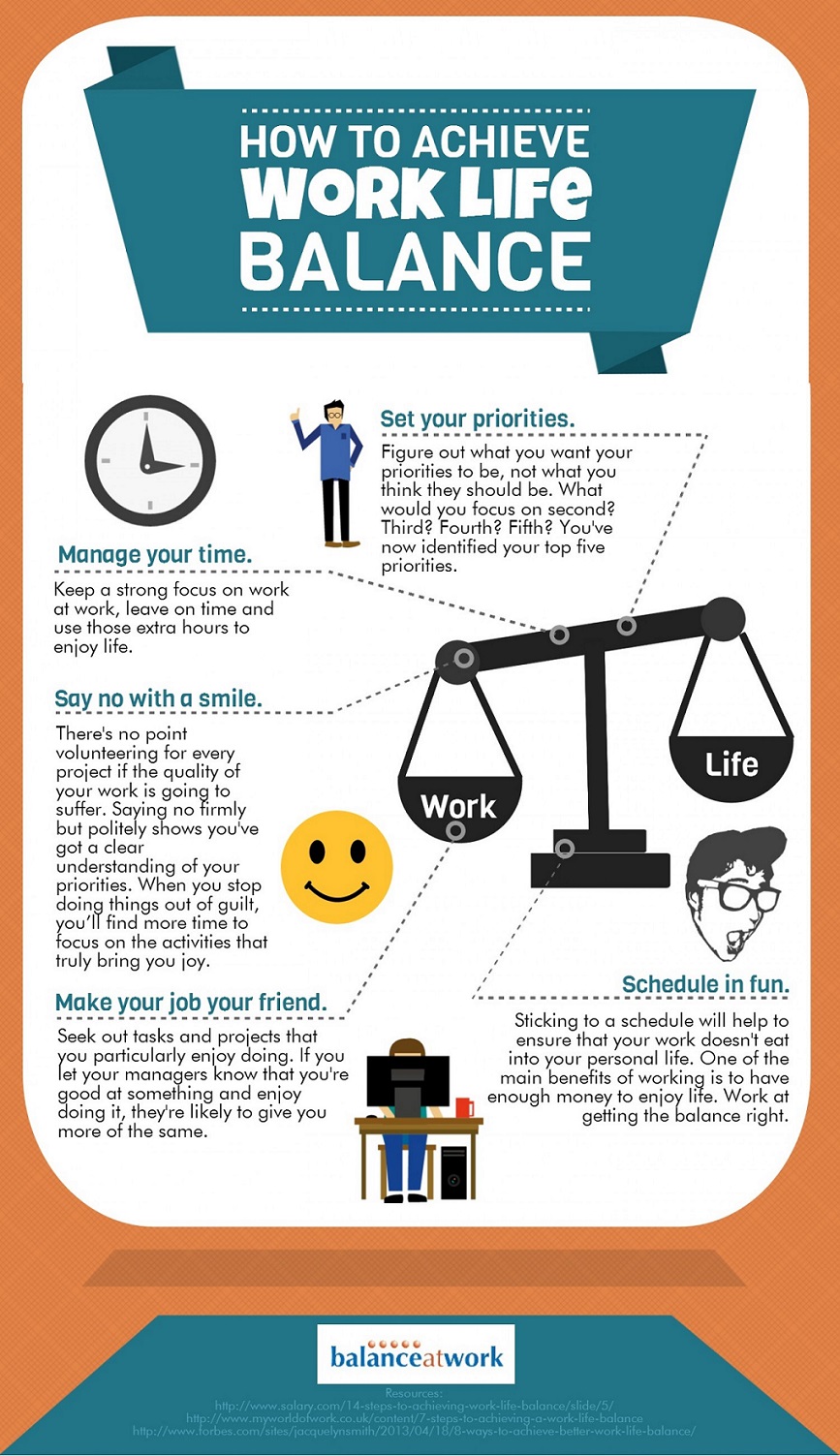 Top Tips to Achieve Work Life Balance [INFOGRAPHIC] - Learnist.org