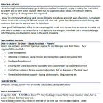 bank assistant cv example