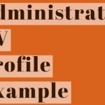 Administrator CV Profile Example