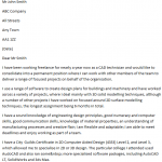 CAD Technician Cover Letter Example