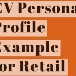 CV Personal Profile Example for Retail