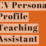 CV Personal Profile Example for Teaching Assistant