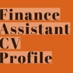 Finance Assistant CV Profile Example