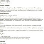 ICT Technician CV Example