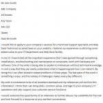 IT support technician cover letter
