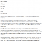 Office Administrator Cover Letter