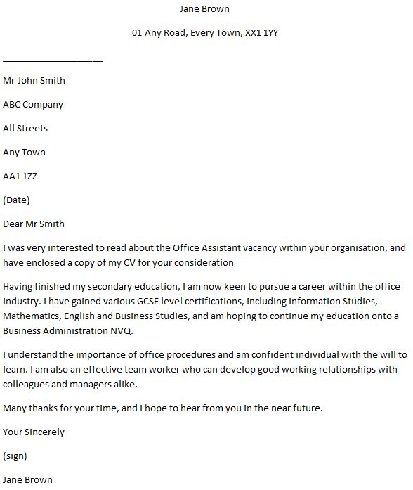 Cover Letter Examples For Office Assistant from www.learnist.org