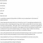 Office Trainee Cover Letter Example