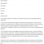 Unemployed Cover Letter Example
