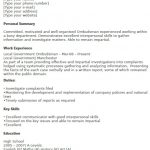 ombudsman cv example